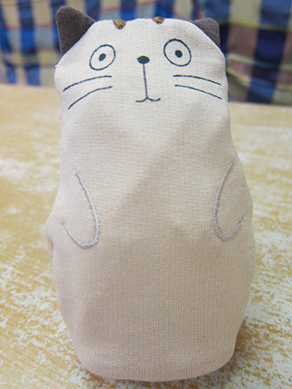 市川店のご当地猫キャラ「トラちゃん」。
季節商品のため、なかなか出会えないのだとか。