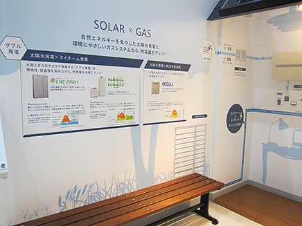 太陽光発電とガスシステムを組み合わせることで、売電量も増やせる。
