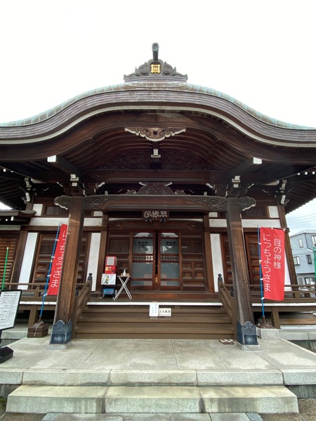 行徳の仏師・浅子周慶作「鬼子母神」御開帳日に撮影した本堂。