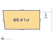 鎌ケ谷市東道野辺３丁目　売地　更地渡し【土地】