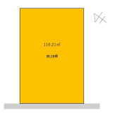 市川市中国分２丁目　売地　風致地区内３５坪整形地