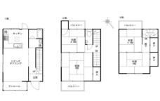 市川市塩焼５丁目　中古テラスハウス　サンルーム付４ＬＤＫ　