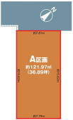 市川市中国分５丁目　売地　３６坪超の整形地！