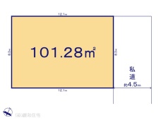 市川市原木３丁目　売地　約３０坪、整形地