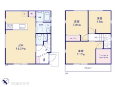 市川市曽谷４丁目　新築戸建　南東側道路で日当たり良好！