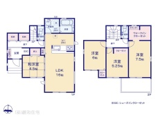 市川市下貝塚３丁目　新築戸建　駐車場３台分！