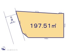 市川市国分３丁目　売地　広々５９坪！