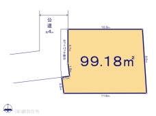 市川市曽谷１丁目　売地　更地渡し