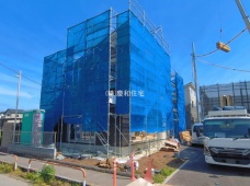 市川市下貝塚３丁目　新築戸建　南西公道面のA号棟