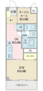 5階32.40m2南向き1SDK
サービスルームはリモートワークや収納スペース等利用可能です。