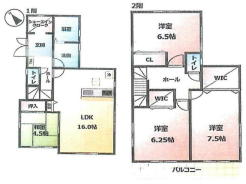 南西向き全室二面採光４ＬＤＫ！ウォークインクローゼットやシューズインクロークなど収納豊富です。