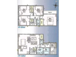 各居室クローゼットに加えて、リビングや廊下にも収納スペースを確保！