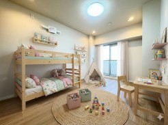 広すぎないスペース。
お子様のお部屋や書斎など、新居での生活の夢が膨らみますね！
※家具はイメージです。