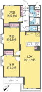新規リフォーム！3階部分77.91m2南東向き角部屋3LDK