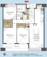3階部分81.53m2西向き3LDK