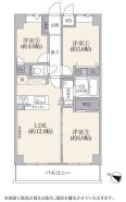 新規内装リフォーム！11階部分63.00m2南西向き3LDK＋WIC
