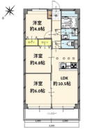 新規リフォーム！4階部分54.94m2北西向き3LDK