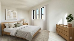1号棟 寝室は明るい空間となっています！子供部屋にも良さそうですね！
※家具はイメージです。