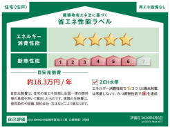 本ラベルは特定の住戸の性能を示すものであり、全ての住戸の性能を示すものではありません
