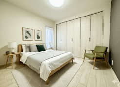 大容量の収納がある寝室。広々としたスペースでご家族の主寝室として、趣味のスペースなど多目的な用途に使用することができます！
※家具はイメージです。