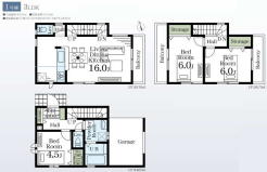 全居室南向き二面採光！