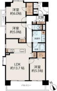 リフォーム物件！2階部分70.88m2南西向き角部屋3LDK