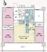 新規リノベーション！5階部分65.50m2南向き3LDK