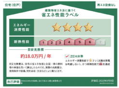 本ラベルは特定の住戸の性能を示すものであり、全ての住戸の性能を示すものではありません
