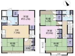 屋根裏収納付き５ＤＫ