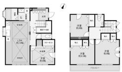 全居室６帖以上、収納完備！ゆとりある４ＬＤＫ