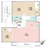2階部分85.43m2南東向き3LDK