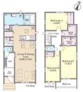 ウォークインクローゼット・ファミリークローゼット付き収納充実３ＬＤＫ！
