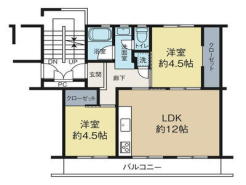 2階部分48.99m2南西向き2LDK