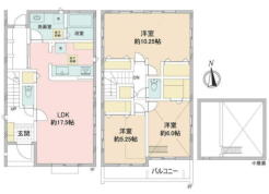 小屋裏収納付き３ＬＤＫ！