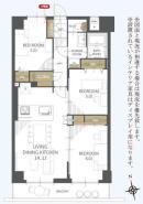 新規リノベーション！6階部分64.51m2南向き3LDK