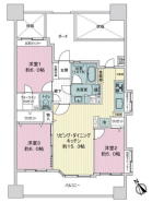 新規内装リノベーション！8階部分70.55m2南西向き角部屋3LDK＋WIC