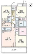新規リフォーム！最上階57.96m2南東向き3LDK＋WIC