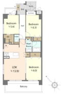 2階部分70.20m2南西向き角部屋3LDK＋WIC