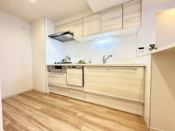 キッチンスペースは明るい空間に！使い手目線でポイントを押さえ、家事が楽しく進むキッチン。細部にまで施された上質なアイテムが快適な日常生活を叶えてくれます。お料理もしやすく、お子様の様子を見ながら家事も出来ます！
