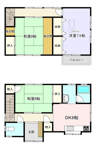 市川市大野町１丁目　中古戸建　北西×南西角地