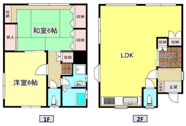 船橋市田喜野井５丁目　中古戸建　全居室６帖以上！