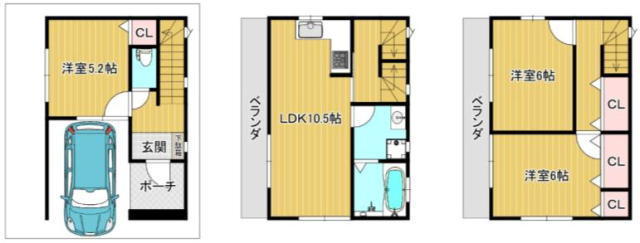 船橋市海神町西１丁目　中古戸建　南東向き３ＬＤＫ！