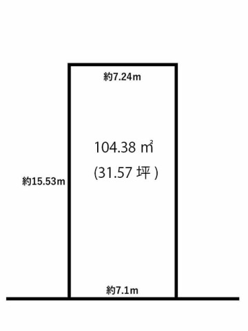 市川市若宮３丁目　売地　31坪の整形地