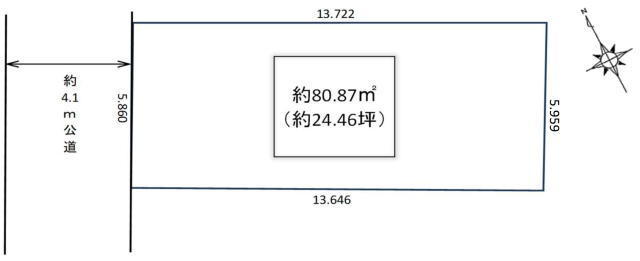 船橋市湊町３丁目　売地　小学校まで徒歩４分！