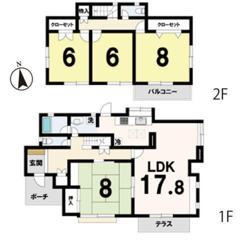 松戸市六高台２丁目　中古戸建　南庭付き４ＬＤＫ！