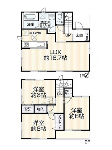 市川市中国分５丁目　中古戸建　LDK15帖以上
