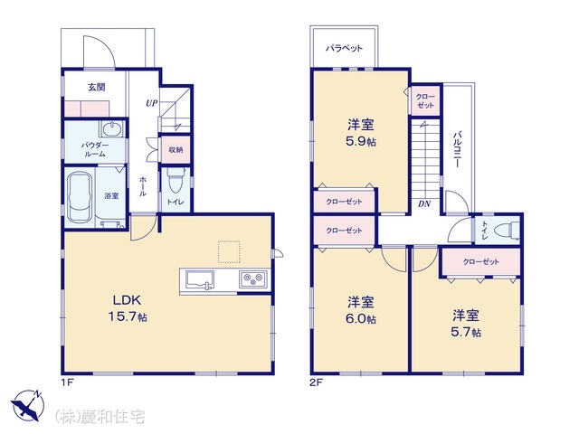 市川市東菅野５丁目　新築戸建　角地×全室二面採光