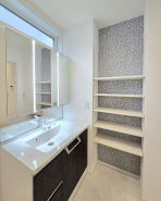 洗面※.施工例(実際とは設備仕様間取りなどが異なる場合がございますのでお近くのモデルルームにご案内致します。)