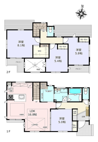KEIWA-TOWN大野町3丁目 新築戸建 安心の長期優良住宅1号棟