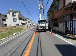 前面道路です。